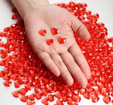 Sweelov Blaue Diamant Herzen Deko - 500 Stück, 12mm, Tischdeko Hochzeit