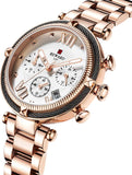 [Brand Name] Damen Sportuhr Chronograph Edelstahl