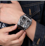 JewelryWe Herren Uhr mit Kompass & Thermometer – Elegante Quarz Uhr für Herren