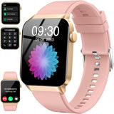 T50 Smartuhr Damen Herren Fitness Uhr mit Anruf Funktion