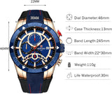 Reward Herren Sportuhr mit Chronograph – Quarzwerk & Silikonarmband