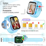 OKYUK T45 Kinder Smartuhr mit 4G, GPS & SOS – Blau