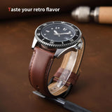 Fullmosa Vintage Leder Uhrenarmband – 20mm Schnellwechsel Armband für Herren & Damen