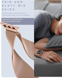 OULUOQI Apple Watch Armband Damen Herren Edelstahl – Einstellbar & Elegant