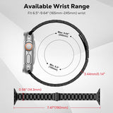 MoKo Edelstahl Armband für Apple Watch Ultra 3/2/1, Serie 9/8/7/6/5/4/3/2/1 & SE