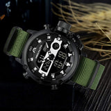 Megalith Taktische Herrenuhr – Outdoor Uhr mit Chronograph & LED Display