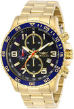 INVICTA Herrenuhr Chronograph Edelstahl Tachymeter