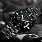 Megalith Herren Militär Chronograph Uhr – Wasserdicht & Elegant