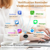 Fitonyo Damen Smartuhr mit Telefonfunktion & Diamantverzierung - Fitness-Tracker