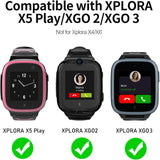 Kuaguozhe XPLORA Kinder Armbänder - Sportliche Ersatzbänder für X5/XGO2/XGO3 Smartuhr