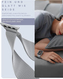 OULUOQI Apple Watch Armband Damen Herren | Edelstahl Metall Band Serie 1-11