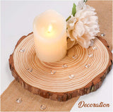 Sweelov Blaue Diamant Herzen Deko - 500 Stück, 12mm, Tischdeko Hochzeit