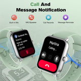 Fitpolo FP-77 Smartuhr Damen Herren | Fitness Tracker mit Anrufen & Alexa