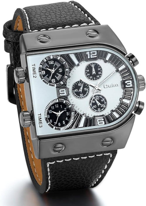 JewelryWe Herrenuhr, Military Stil, Quarzwerk