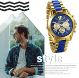 Herren Uhr Edelstahl Quarz – Klassisches Design mit Römischen Ziffern & Vielseitige Farben