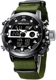 Megalith Taktische Herrenuhr – Outdoor Uhr mit Chronograph & LED Display