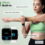 Fitpolo FP-77 Smartuhr Damen Herren | Fitness Tracker mit Anrufen & Alexa