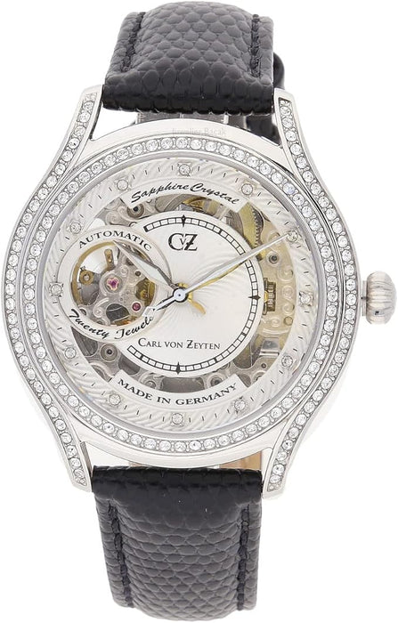 Carl von Zeyten Automatik Uhr mit Swarovski Kristallen