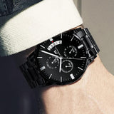 Megalith Herren Militär Chronograph Uhr – Wasserdicht & Elegant