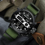 Megalith Taktische Herrenuhr – Outdoor Uhr mit Chronograph & LED Display