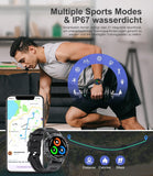 [Brand Name] Herren Smartuhr mit Edelstahlband & 111 Sportmodi – Fitnessuhr