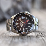 Seiko 5 Sports Automatik GMT Herrenuhr SSK001K1 – Schwarzes Zifferblatt & Edelstahl