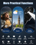 TIMU Herren Smartuhr mit AMOLED Display, 114 Sportmodi & 30 Tage Akkulaufzeit