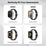MoKo Edelstahl Armband für Apple Watch Ultra 3/2/1, Serie 9/8/7/6/5/4/3/2/1 & SE