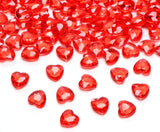 Sweelov Blaue Diamant Herzen Deko - 500 Stück, 12mm, Tischdeko Hochzeit