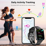 StellarFit X500 Smartuhr Damen Herren – Fitnessuhr mit Herzfrequenz & GPS