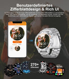 [Brand Name] Herren Smartuhr mit Edelstahlband & 111 Sportmodi – Fitnessuhr