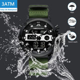Megalith Taktische Herrenuhr – Outdoor Uhr mit Chronograph & LED Display