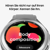 Samsung Galaxy Watch4 Classic LTE – Schwarze Smartuhr mit Drehbarem Ring – SM-R885FZKADBT