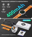 FitCloudPro Herren Smartuhr mit Lederband & 111 Sportmodi – Ihre Gesundheitsbegleiter