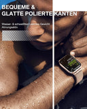 OULUOQI Apple Watch Armband Damen Herren Edelstahl – Einstellbar & Elegant