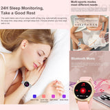 MYSHUN Damen Smartuhr mit Telefonfunktion, 100+ Sportmodi & AMOLED Display