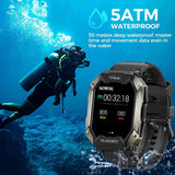 KOSPET Tank Pro Smartuhr Herren mit GPS, Telefonfunktion & 5 ATM Wasserdicht