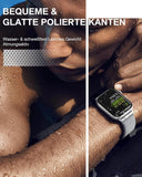 OULUOQI Apple Watch Armband Damen Herren | Edelstahl Metall Band Serie 1-11