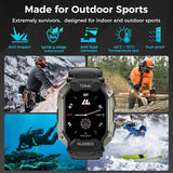 KOSPET Tank Pro Smartuhr Herren mit GPS, Telefonfunktion & 5 ATM Wasserdicht