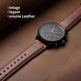 Fullmosa Vintage Leder Uhrenarmband – 20mm Schnellwechsel Armband für Herren & Damen