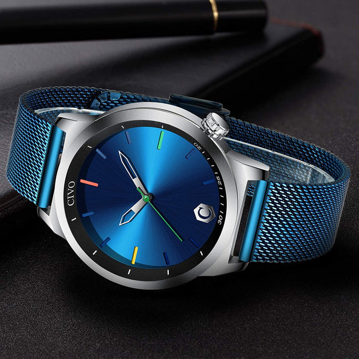 Herrenuhr Edelstahl Mesh Schwarz – Minimalistisches Design