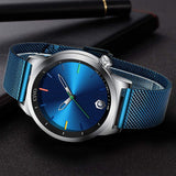 Herrenuhr Edelstahl Mesh Schwarz – Minimalistisches Design