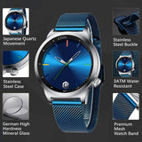 Herrenuhr Edelstahl Mesh Schwarz – Minimalistisches Design für jeden Anlass