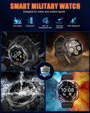 TIMU Herren Smartuhr mit AMOLED Display, 114 Sportmodi & 30 Tage Akkulaufzeit