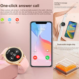 MYSHUN Damen Smartuhr mit Telefonfunktion, 100+ Sportmodi & AMOLED Display