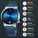 Herrenuhr Edelstahl Mesh Schwarz – Minimalistisches Design für jeden Anlass