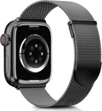 Higgs Edelstahl Apple Watch Armband Schwarz – Magnetverschluss