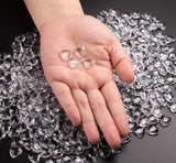 Sweelov Blaue Diamant Herzen Deko - 500 Stück, 12mm, Tischdeko Hochzeit