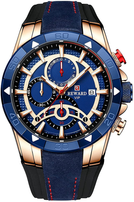 [Brand Name] Herren Sportuhr Chronograph mit Edelstahlgehäuse