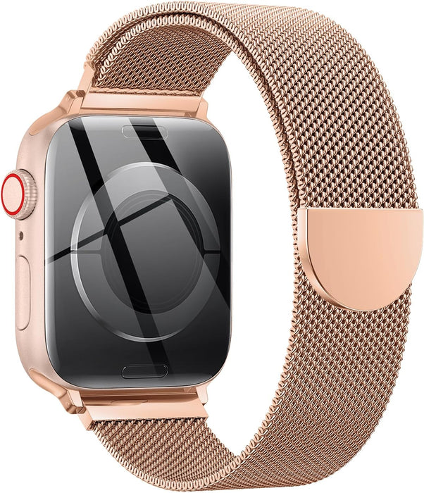 OULUOQI Apple Watch Armband Edelstahl – Damen Herren